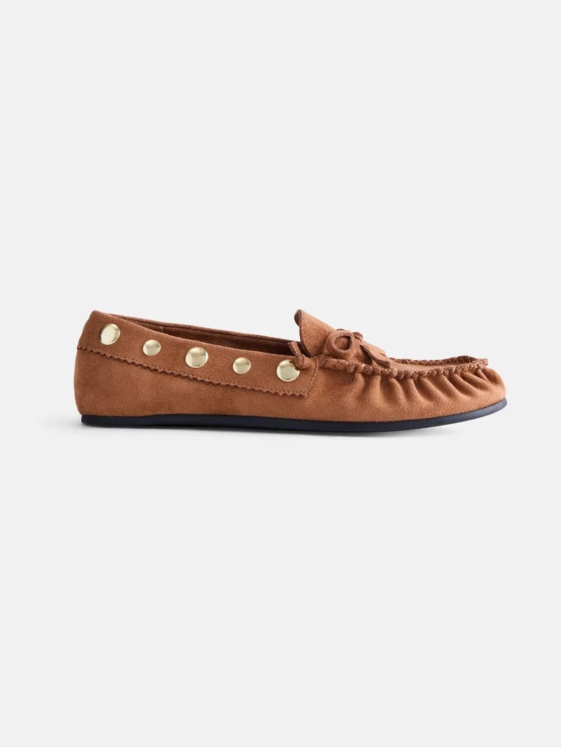Scenario Women's Studded Moccasin Flats | Walmart (US)
