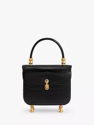 CHARLES & KEITH Meriah Top Handle Handbag, Black | John Lewis (UK)