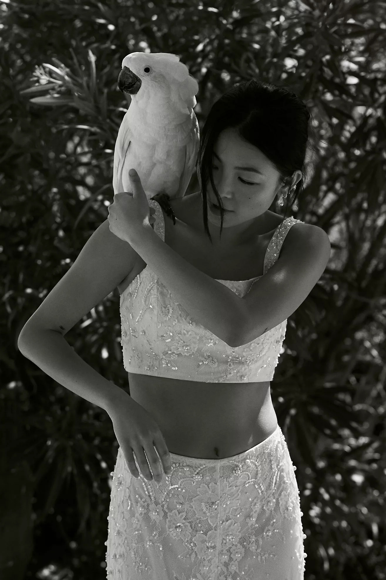 BHLDN Mira Embellished Wide-Leg Pant Bridal Set | Anthropologie (US)