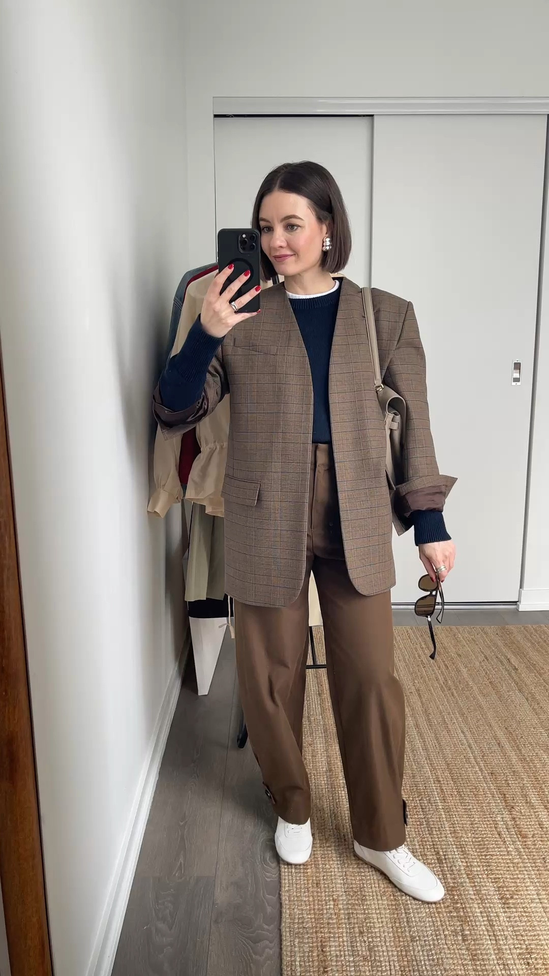 Love the tones of this outfit and the pop of white of the shoes just brings everything together!

Blazer (s), pants (2), when up half a size in the shoes

#LTKstorytime #LTKSeasonal #LTKootd