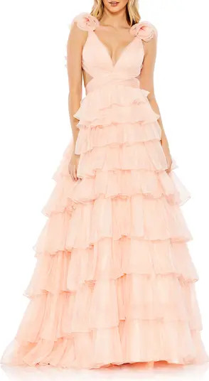 Tiered Ruffle Tulle Gown | Nordstrom