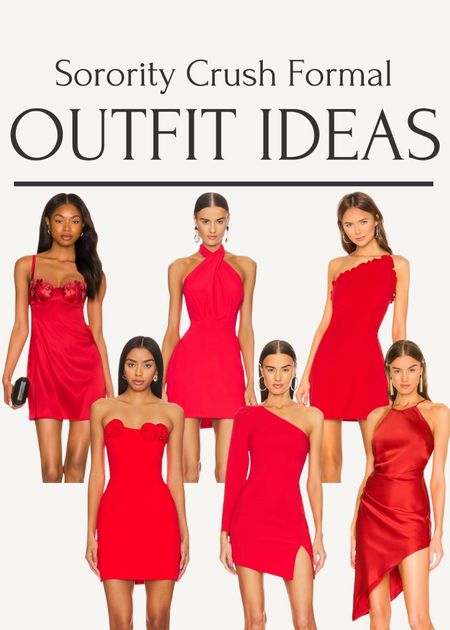 Sorority dance dress inspo! #promdress #longgown #dress #reddress #longdress #schooldance #highschool #sororityevent #outfitinspo #sorority #minidress #dresses 

#LTKU #LTKMostLoved #LTKstyletip