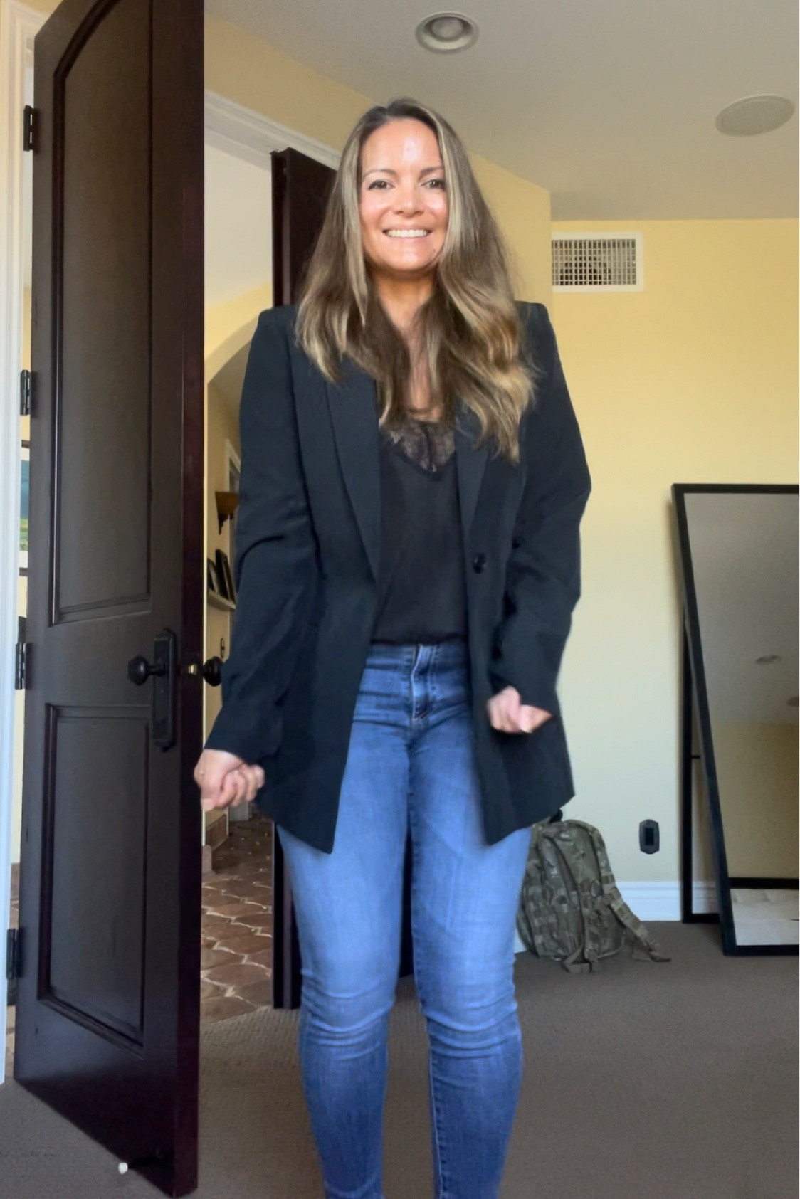 This fun blazer is so comfy, oversized and Cuute! I sized down because I like it a little more fitted.

#LTKworkwear #LTKsalealert #LTKCyberweek