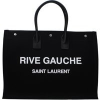 Saint Laurent Uomo's Borsa a mano Rive Gauche in tessuto nero | Balardi (US & Canada)