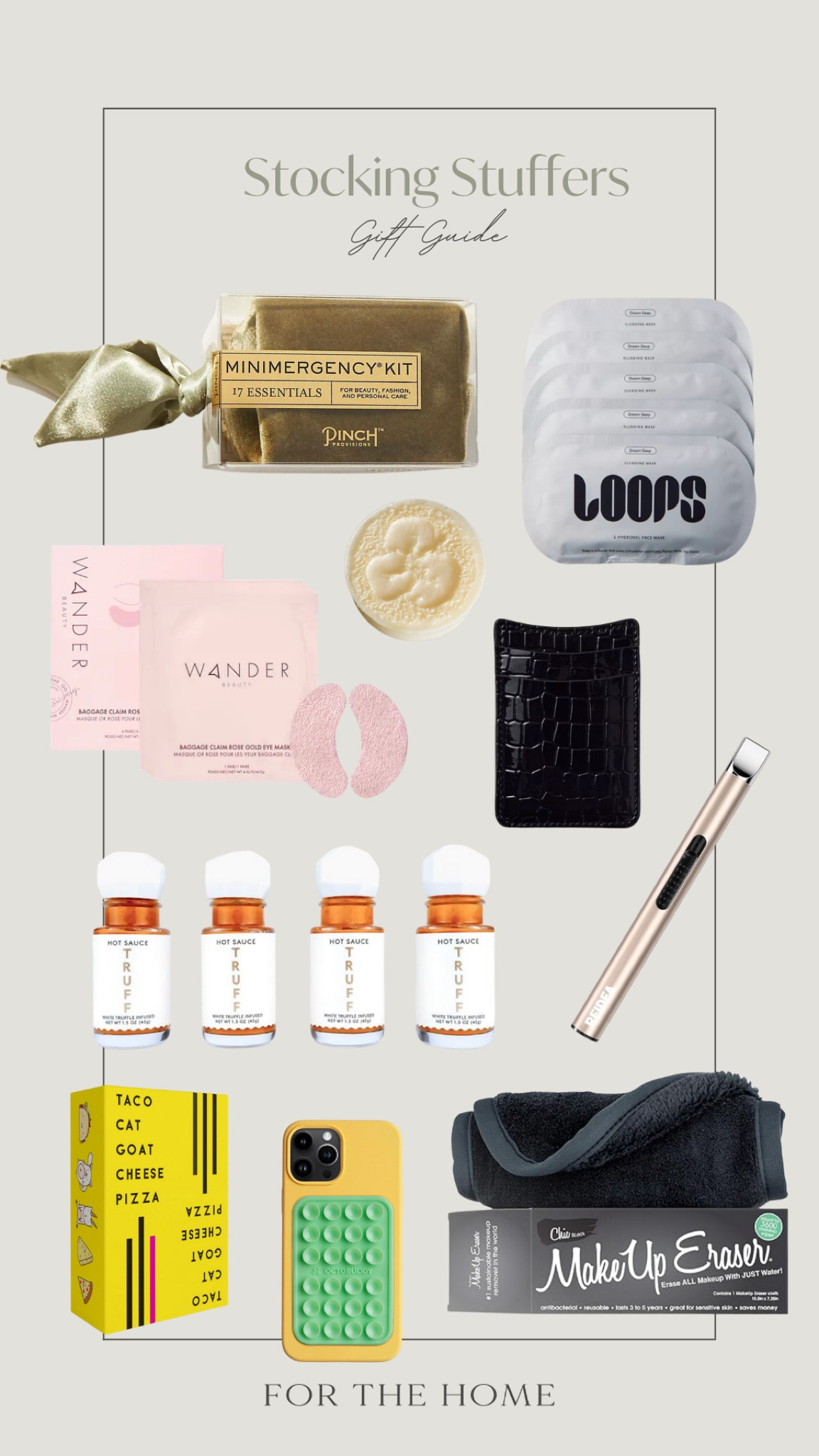 I love finding tiny treasures for stocking stuffers. From mini hot sauces to face masks, these gifts will make anyone smile!  
#GiftGuides #StockingStuffers


#LTKGiftGuide #LTKSeasonal