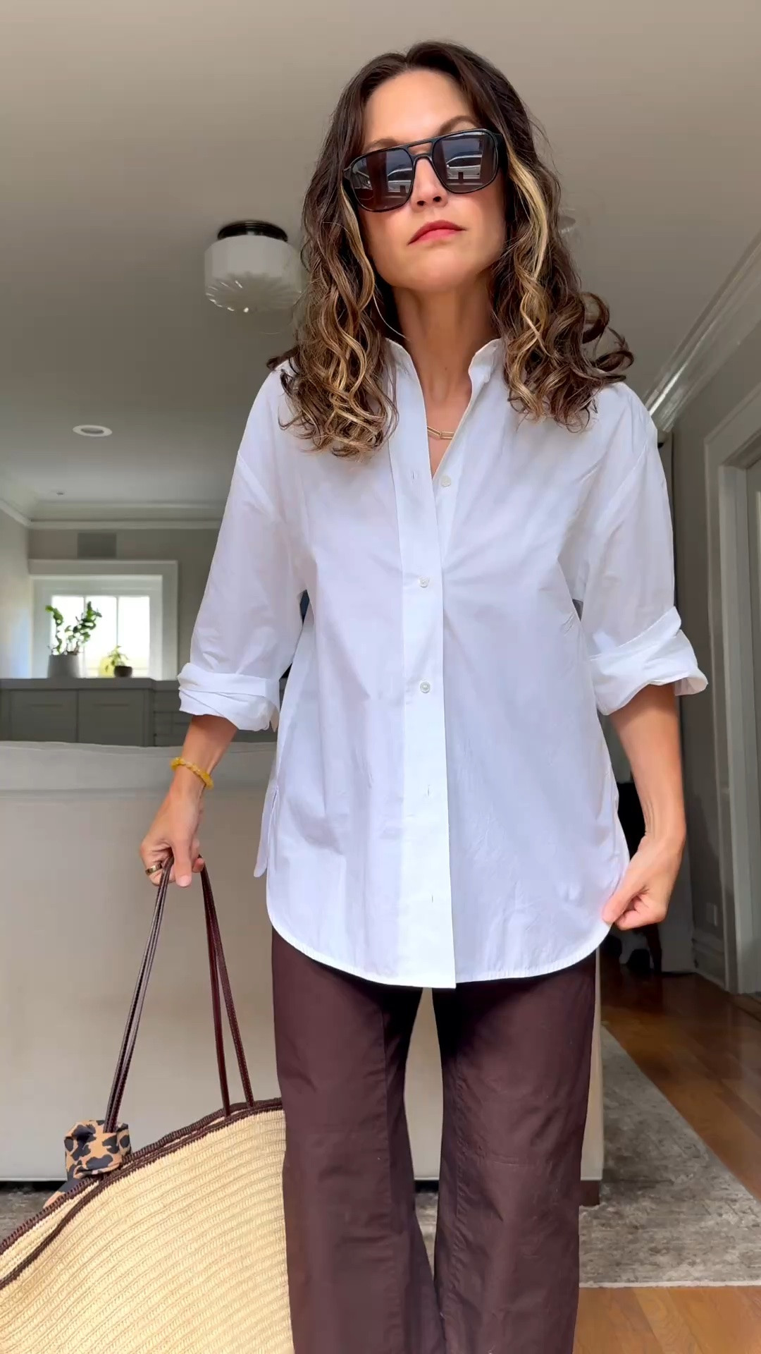 August Capsule // Day 17

Sèzane shirt, 2, TTS. J.Crew poplin pants, petite XS, TTS. Amazon flip flops. Quince sunglasses. Sézane bag. Similar necklace linked.

#LTKOver40 #LTKPetite #LTKootd