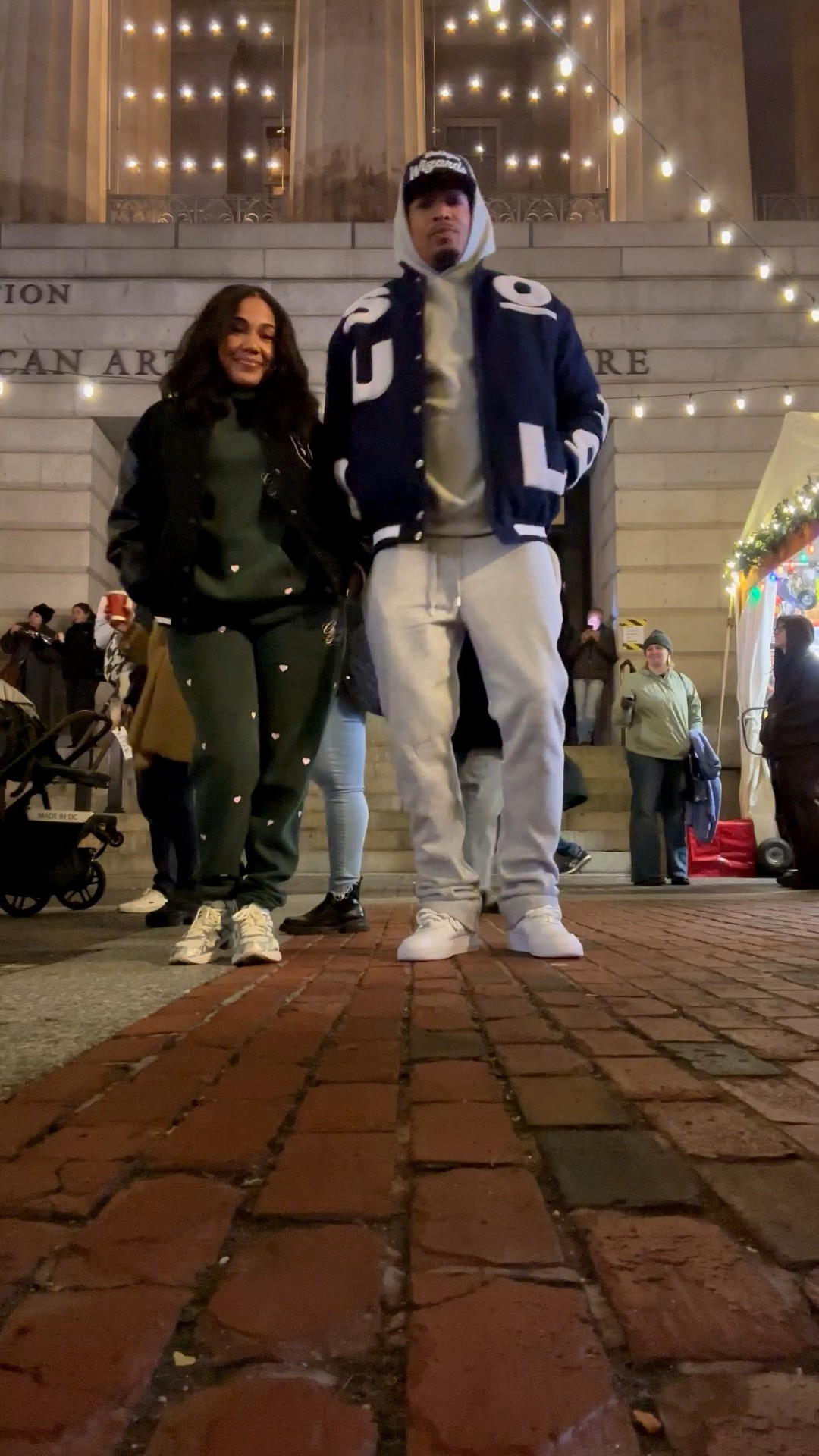 A cute little date night. Kept cozy and warm thanks to my Mayfair sweatsuit and Gap varsity jacket 🙌🏾

#LTKSeasonal #LTKootd