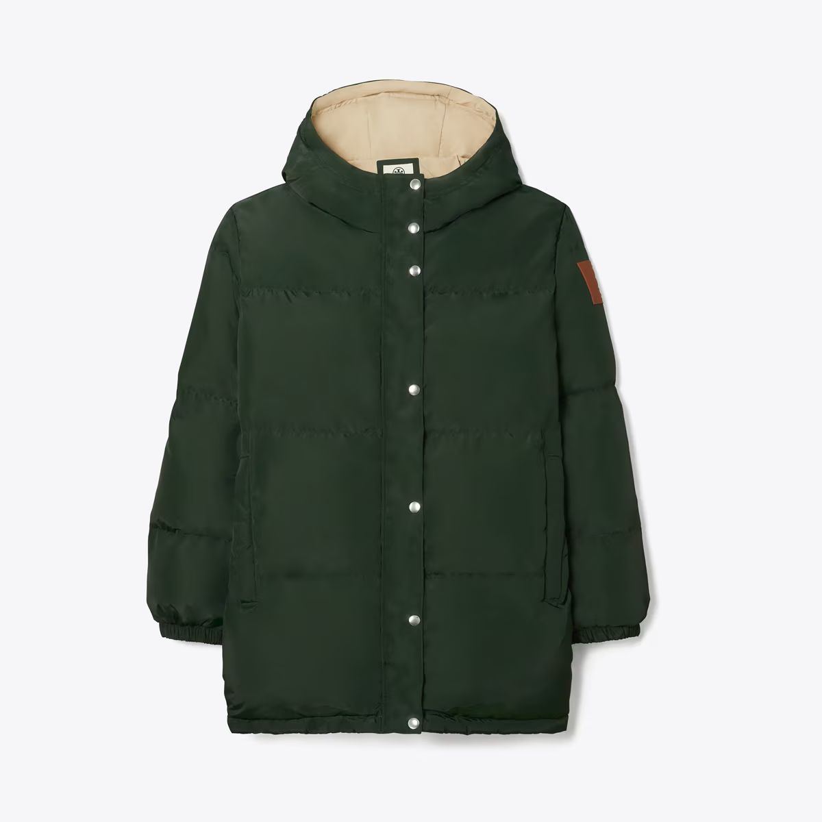 HOODED MID DOWN JACKET | Tory Burch (US)