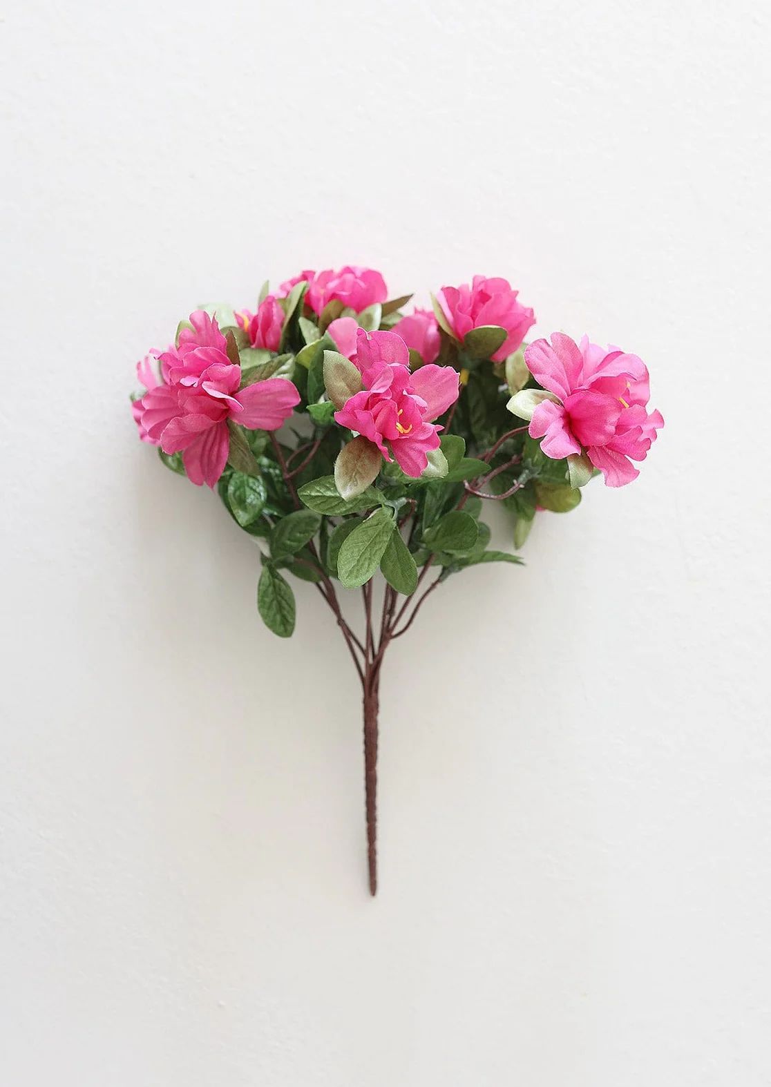 Azalea Silk Flowers Bush in Fuchsia - 13" | Afloral (US)