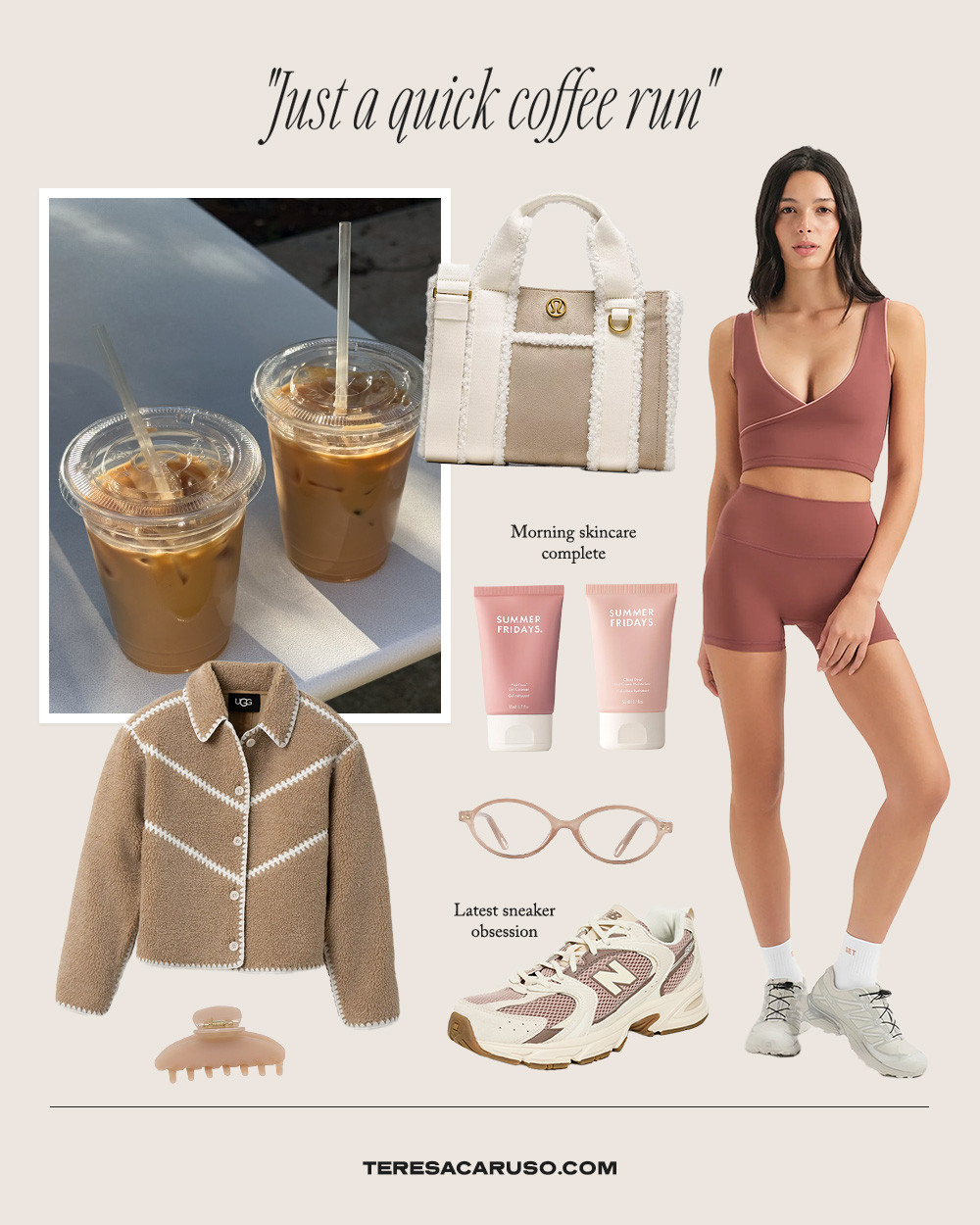 Quick coffee run essentials 🤍 

 #LTKdayinmylife #LTKootd #LTKActive