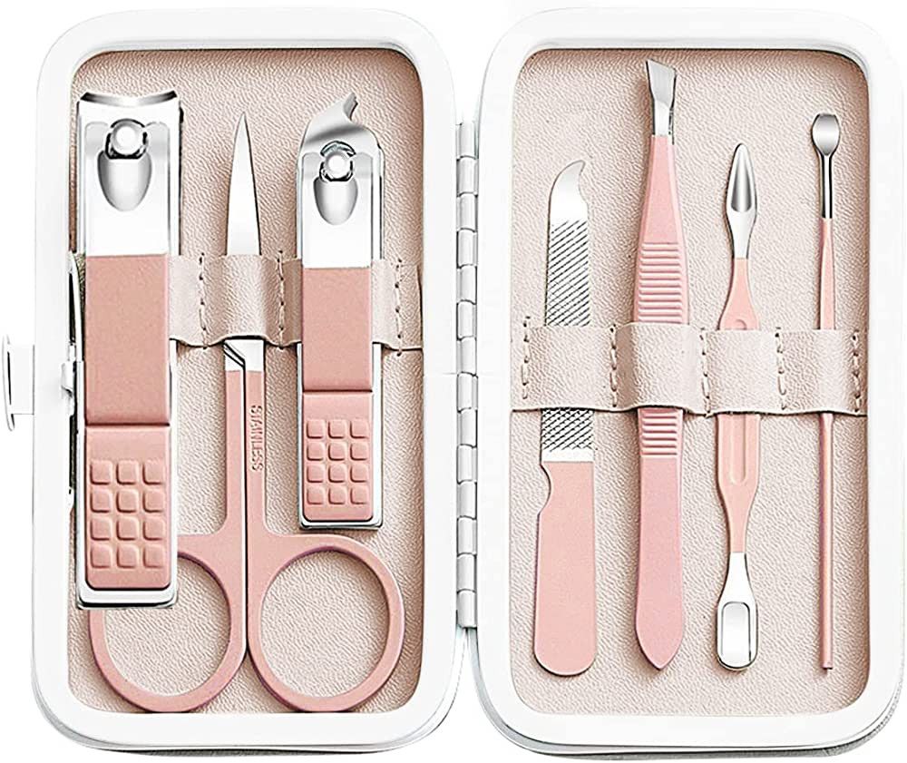 Manicure Set Women Nail Clipper Set 8in1 Stainless Steel Toe Finger Nail Clippers Personal Care T... | Amazon (CA)