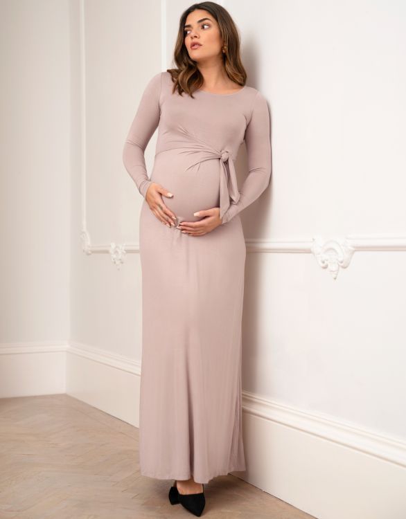 Mocha Maternity Maxi Dress | Seraphine US