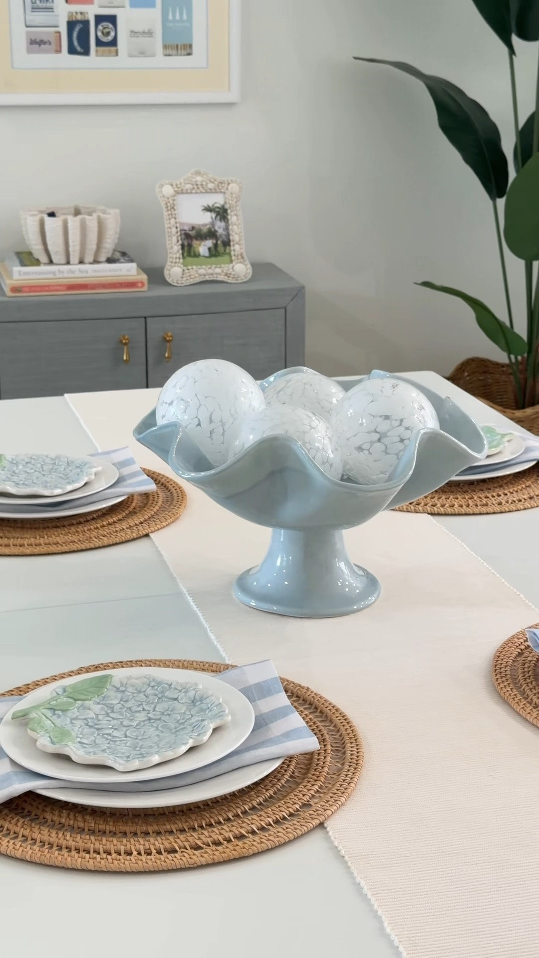 Styling New HomeGoods Find! Linking similar coastal centerpiece and bowl filler styles! 

Tablescape, Dining Table, Centerpiece, footed bowl, coastal home, bowl filler, dining room decor

#LTKdayinmylife #LTKHome