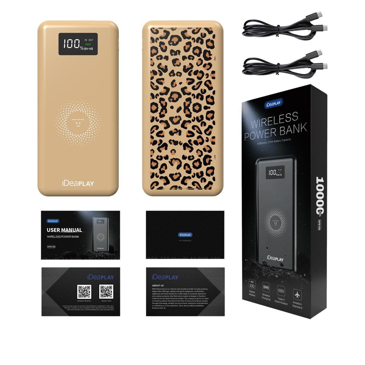 iDeaPLAY
Fast Wireless 10,000 mAh Portable Powerbank 2-pack - 20492087 | HSN | HSN