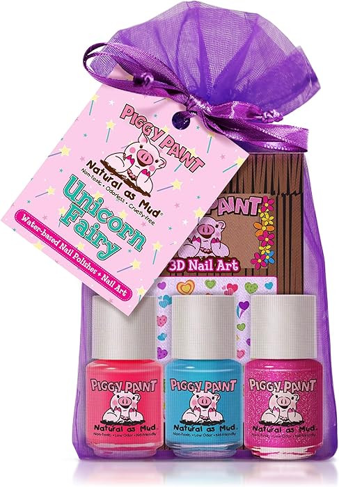 Piggy Paint | 100% Non-Toxic Girls Nail Polish | Safe, Cruelty-free, Vegan, & Low Odor for Kids |... | Amazon (US)