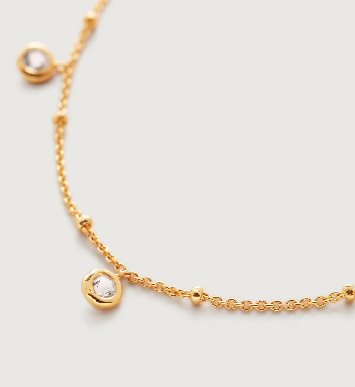 Mini Gemstone Chain Necklace | Monica Vinader (Global)