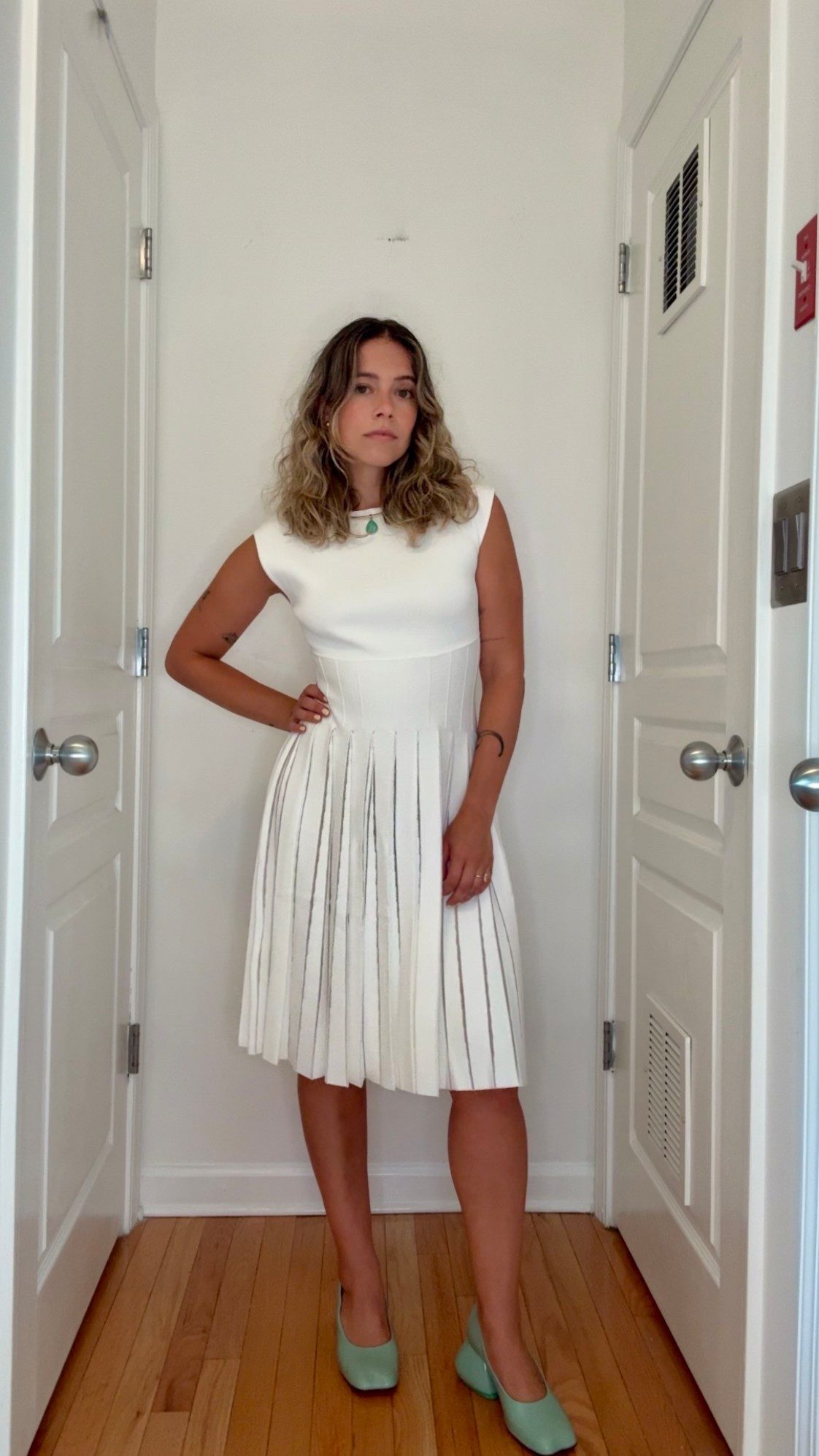 Sarah Wasilak’s outfit from Dinner for Shoes episode 76, Fashion Is Political

Dress: Hervé Léger
Shoes: John Fluevog
Necklace: 8 Other Reasons
Earrings: Anthropologie

#LTKStyleTip #LTKPetite #LTKShoeCrush
