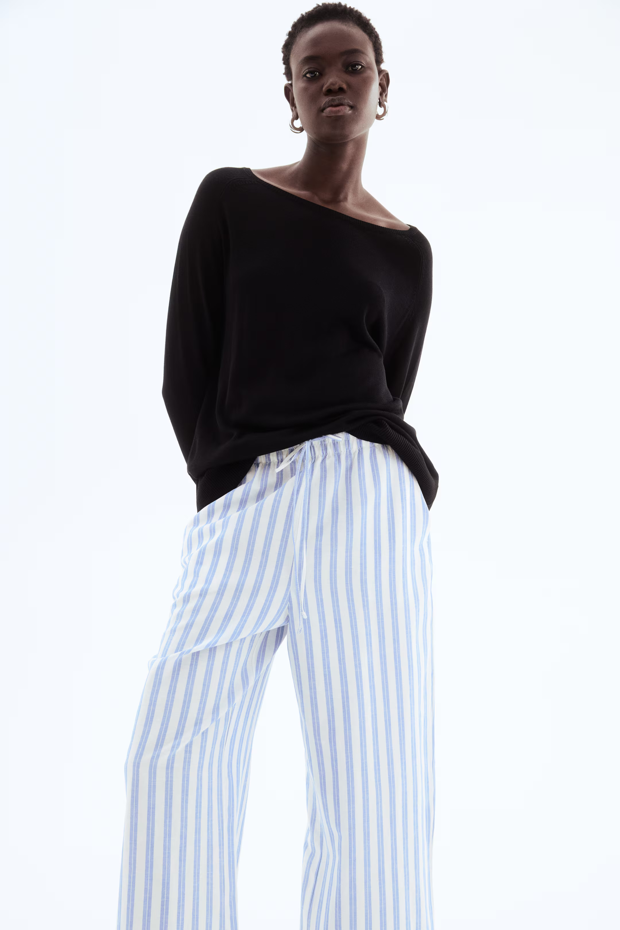 Linen-Blend Crop Pants | H&M (US + CA)