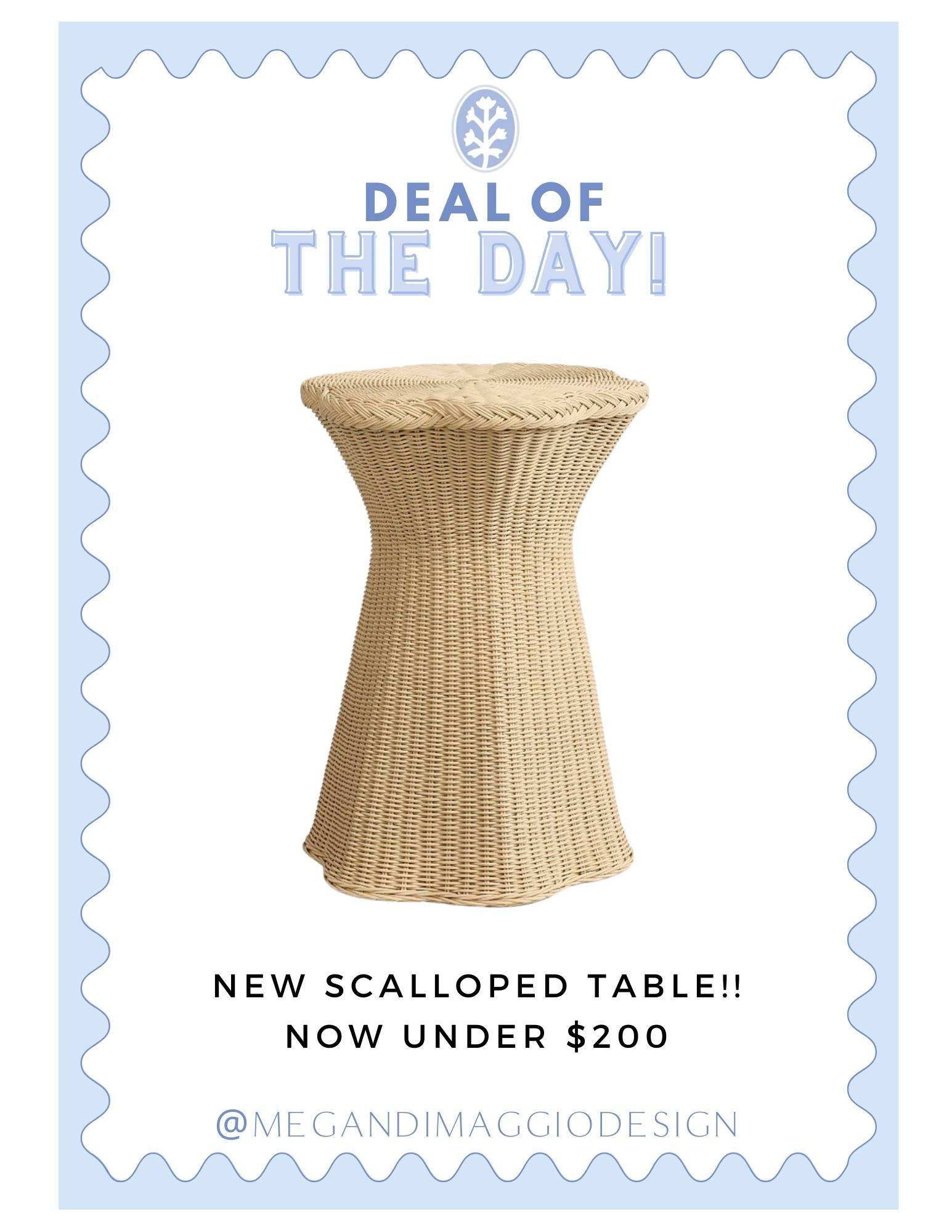 Yay!! This pretty scalloped rattan side table is now on sale for under $200!! 😍👏🏻👏🏻👏🏻

#LTKSaleAlert #LTKHome