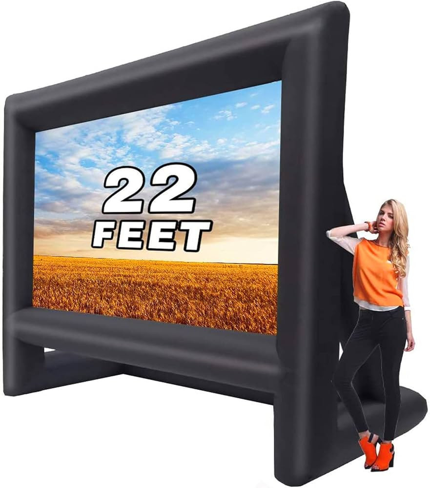 GYUEM 22 Feet Inflatable Projector Screen - Outdoor and Indoor Theater Movie Screens,Includes Rop... | Amazon (US)