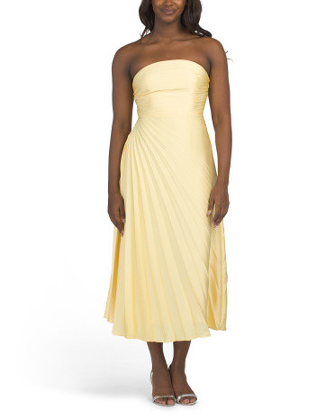 Strapless Ruched Gown for Women | Polyester | Marshalls