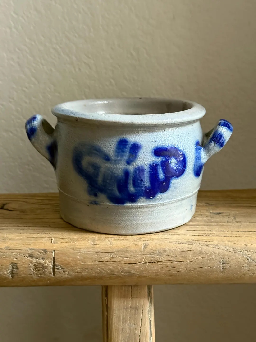 Vintage French Confit Pot Alsace Blue Glaze | Etsy (US)