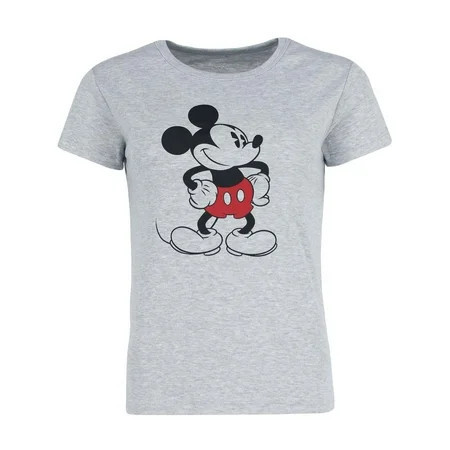 Disney Old School Mick Junior Ladies Baby Tee | Walmart (US)