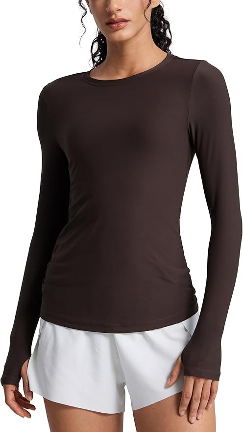 CRZ YOGA Womens Cloudweight Long Sleeve Workout Tops Lightweight Athletic Basic Shirts Soft Casua... | Amazon (US)