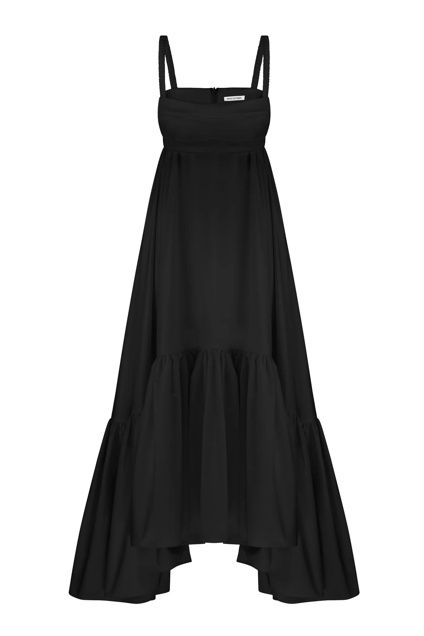 Black Ruffle Dress | COUPER