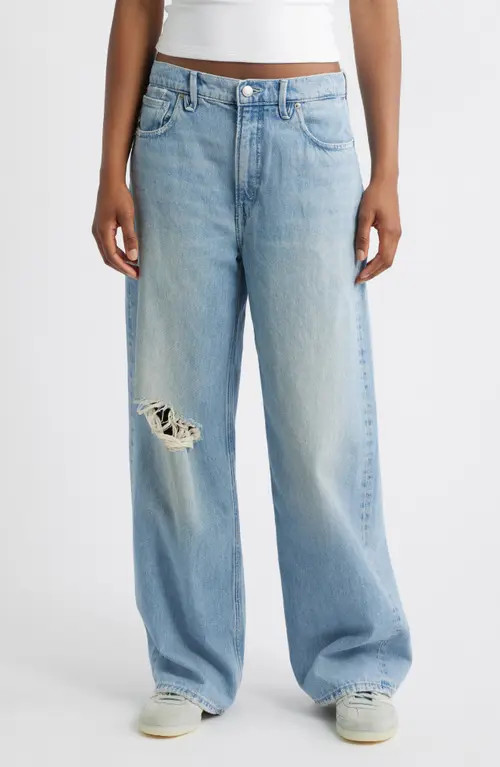Good American Good Standard Baggy Jeans in Indigo886 at Nordstrom, Size 0 | Nordstrom