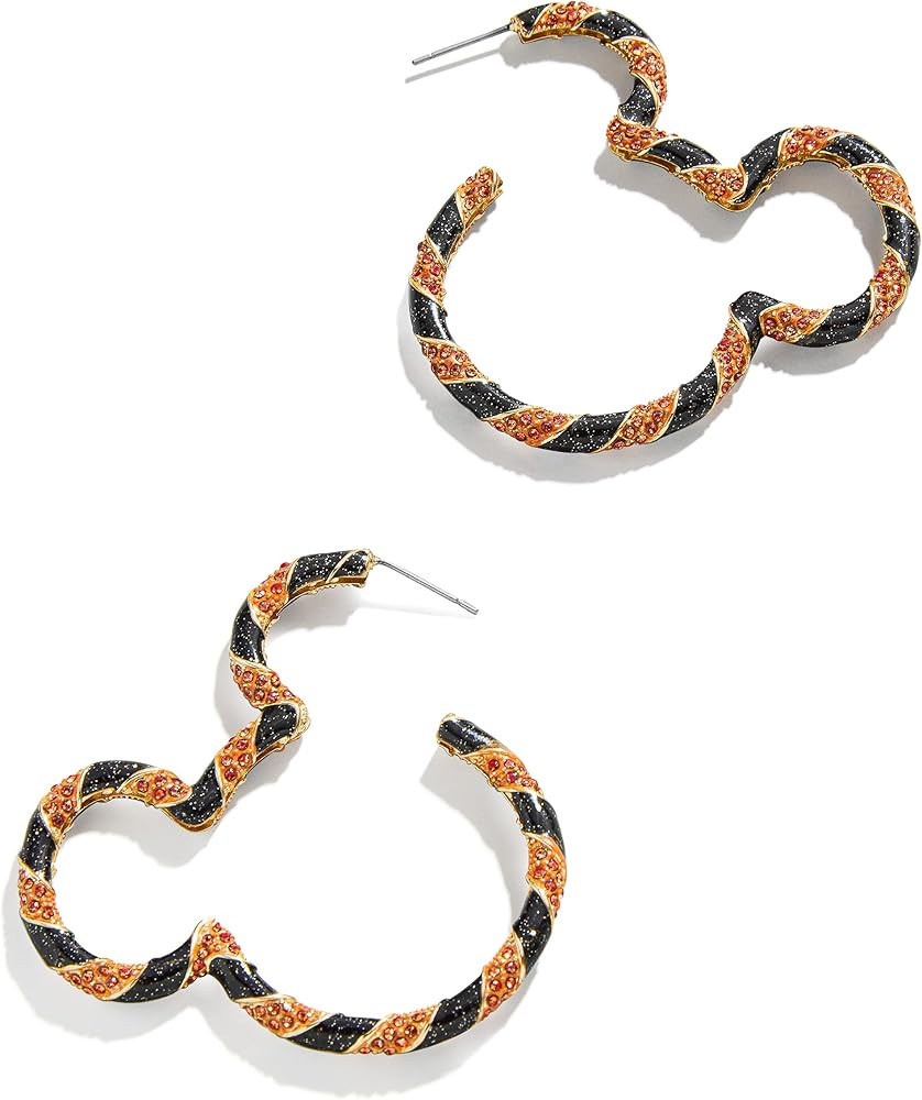 Disney's Mickey Mouse Outline Halloween Earrings - Orange | Amazon (US)