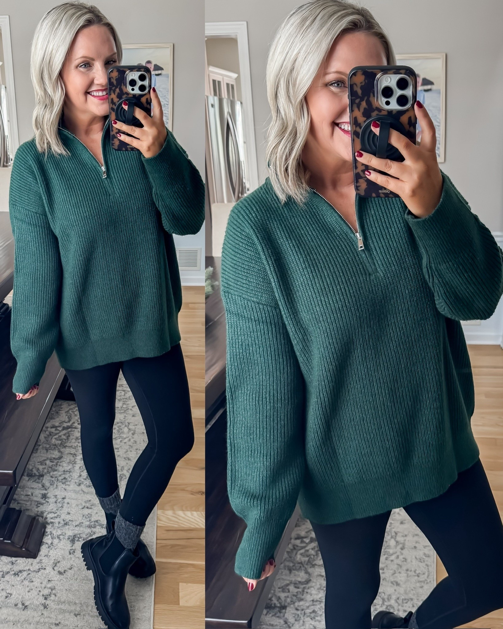 Loving this quarter zip sweater. Perfect length for leggings and comes in many different color options  

#LTKootd #LTKmomlife #LTKFindsUnder50