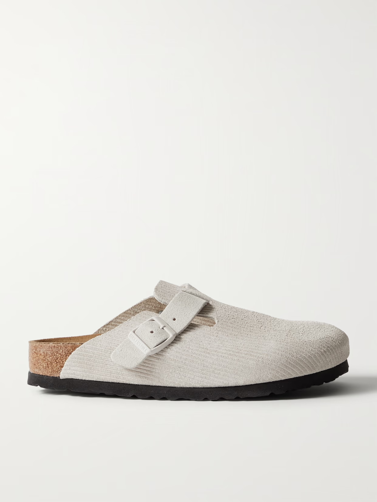 Birkenstock - Boston Embossed-suede Clogs - White - IT36 | NET-A-PORTER APAC