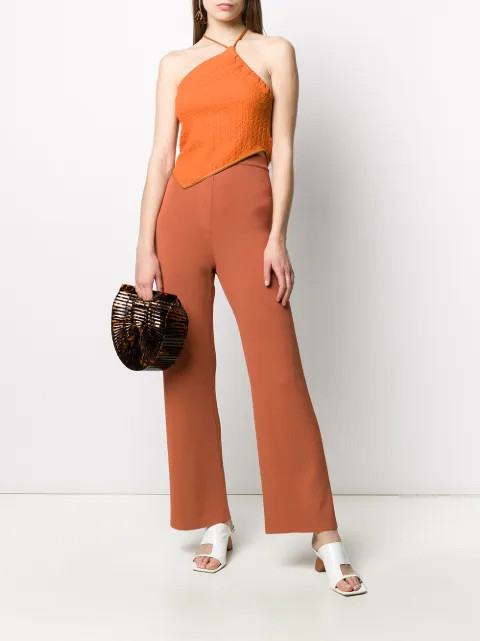 textured halter top | Farfetch (US)