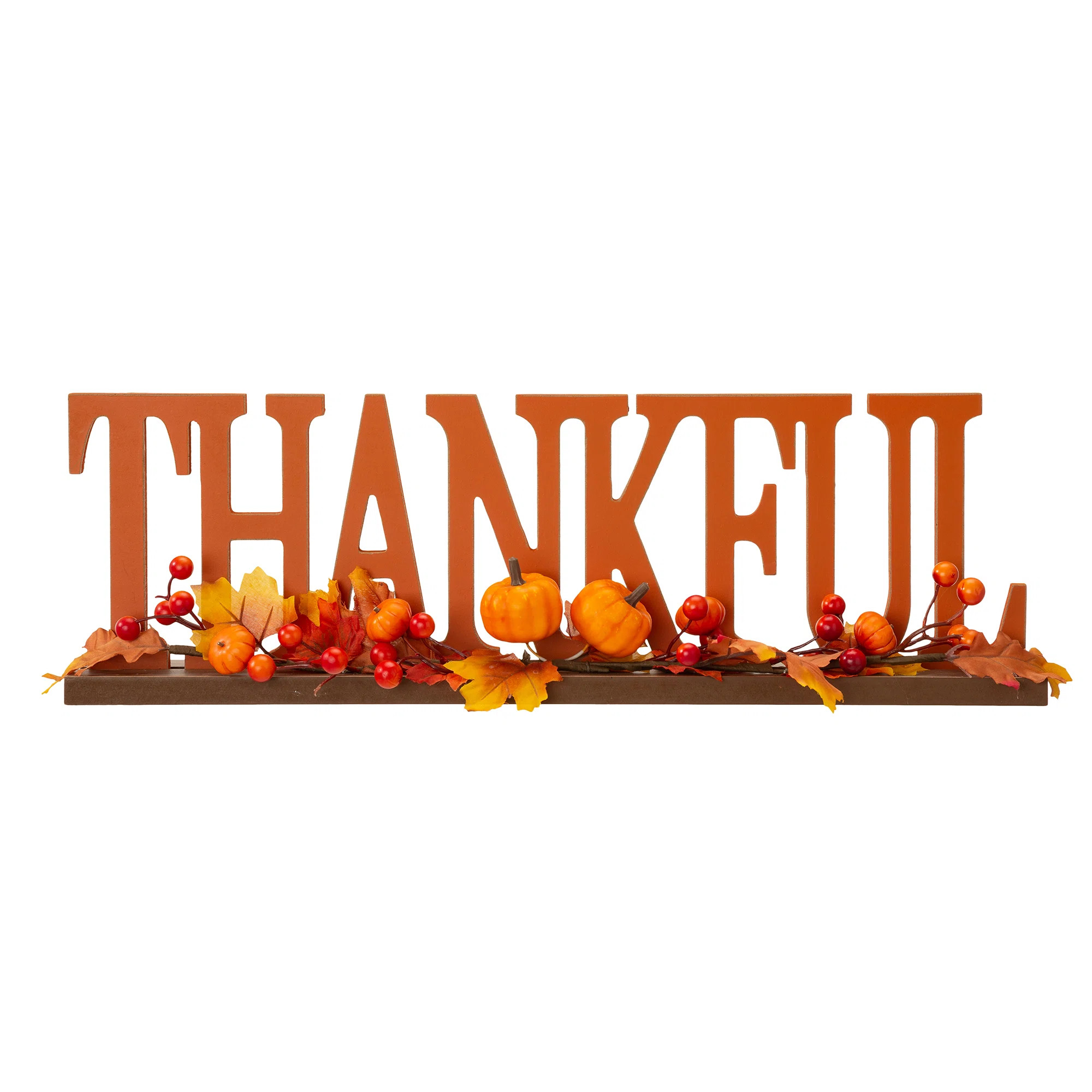 20"L "THANKFUL" Wooden Table Decor | Wayfair North America