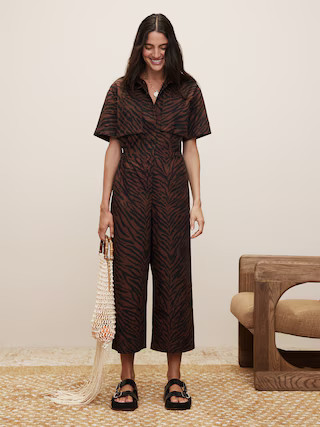 The White Lotus Poplin Utility Jumpsuit | Banana Republic (US)