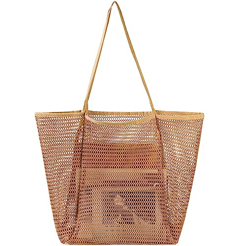 Beach Bag, Large Beach Bag for Women, Woven Straw Beach Tote Bag Waterproof, Weaving Swim Shoppin... | Amazon (US)
