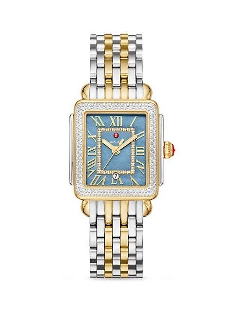 Deco Madison Two-Tone Stainless Steel & Diamond Bracelet Watch | Saks Fifth Avenue