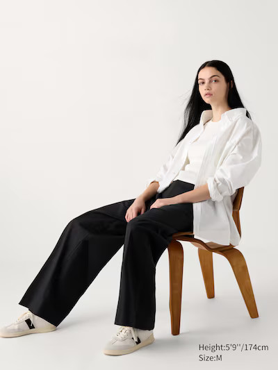 Wide Chino Trousers (Long) | UNIQLO (UK)