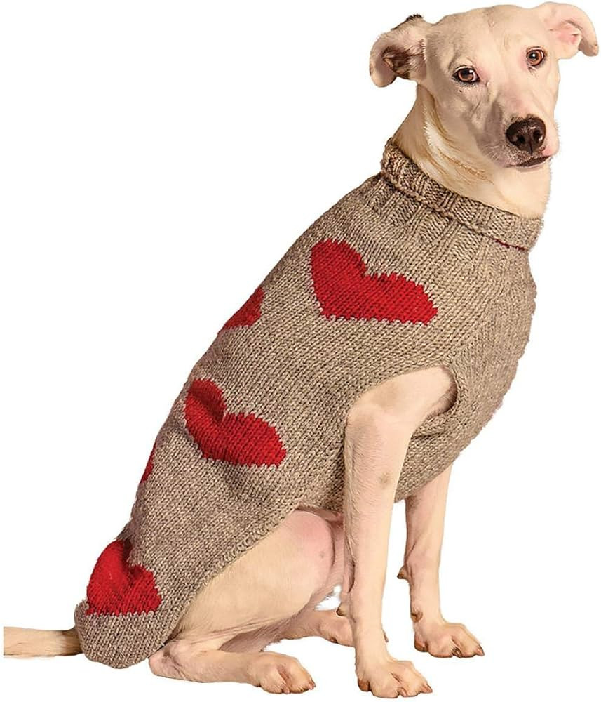 Chilly dog Red Hearts Dog Sweater (X-Small) | Amazon (US)