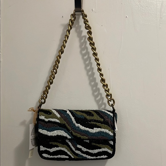 Multicolored beaded bag with chain strap | Poshmark