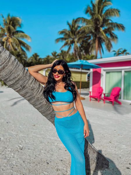Still my favorite resort wear vacation outfit 🤩 This crochet maxi set comes in 3 colors and is a must have for your next beach vacation ☀️  

#LTKswim #LTKMostLoved #LTKSeasonal