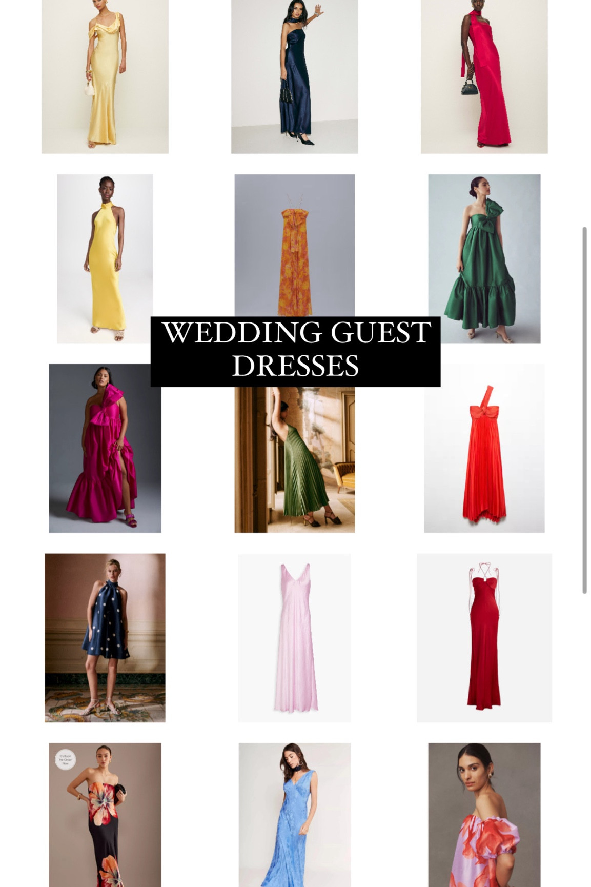 Wedding guest dresses 

#LTKwedding