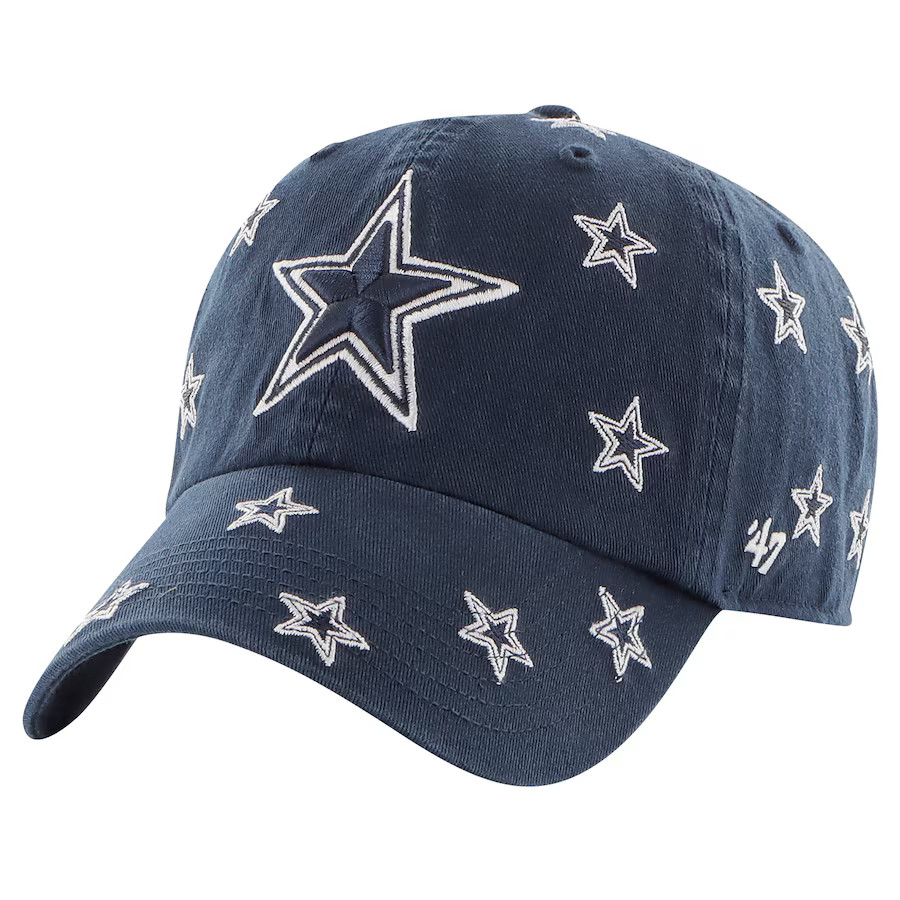 Women's Dallas Cowboys '47 Navy Confetti Clean Up Adjustable Hat | NFL Shop