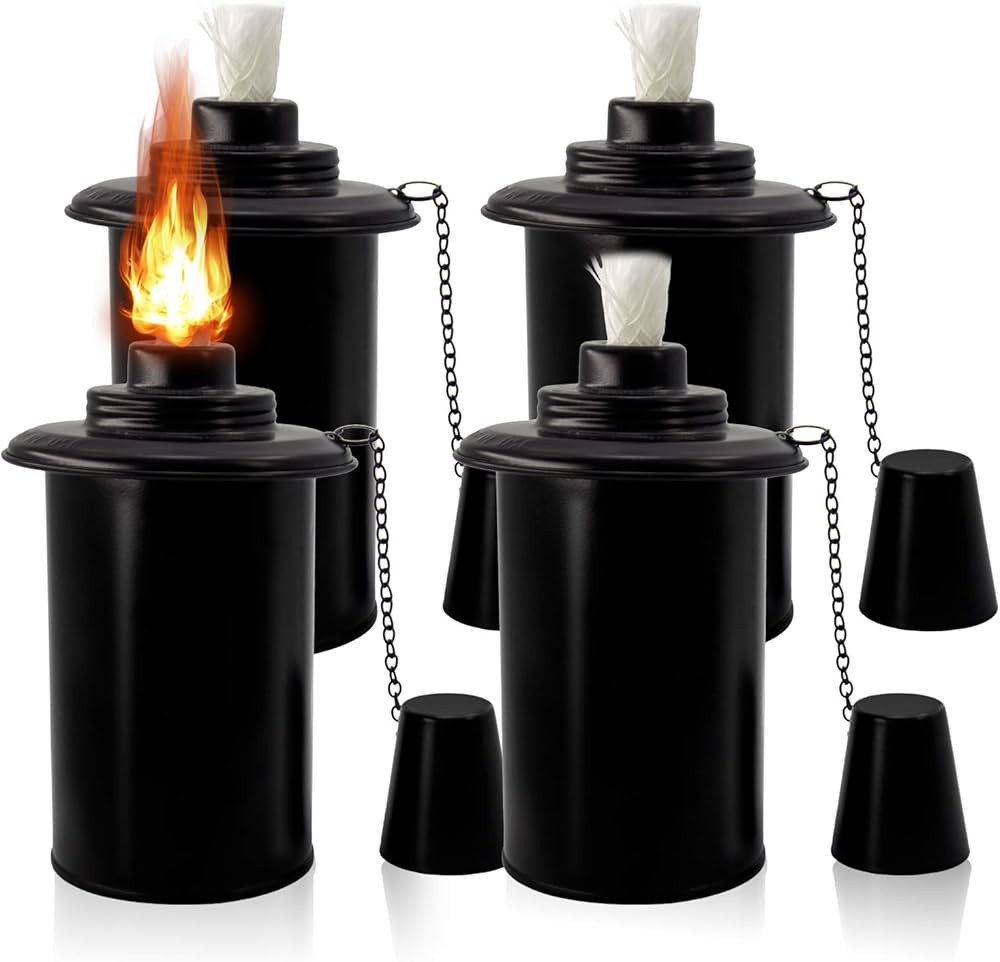 12oz Torch Replacement Canisters, Bamboo Lantern Refillable Torches, Decorative Torch Canister Re... | Amazon (US)