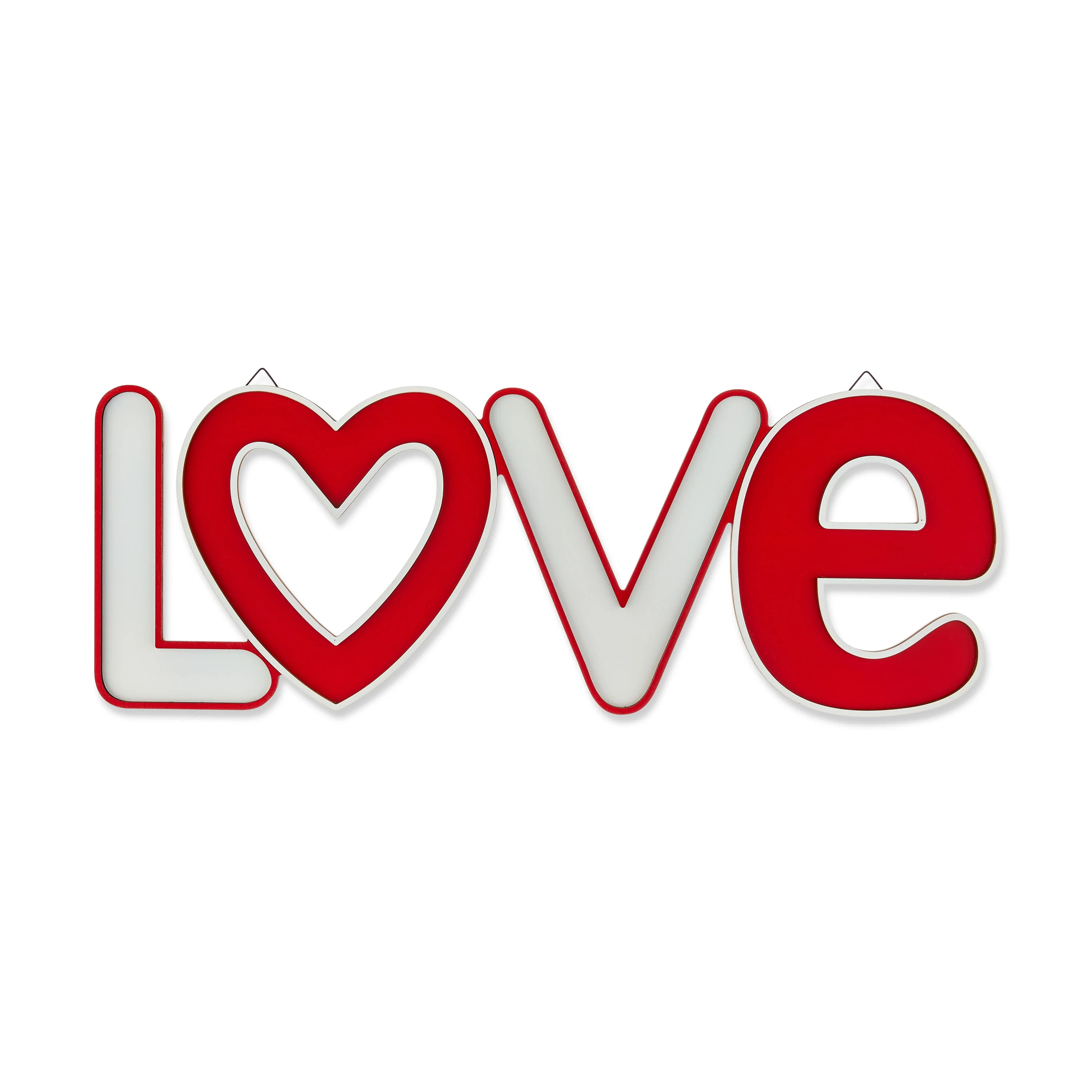 Valentine's Day Red and White Love Wall Sign, by Way To Celebrate | Walmart (US)