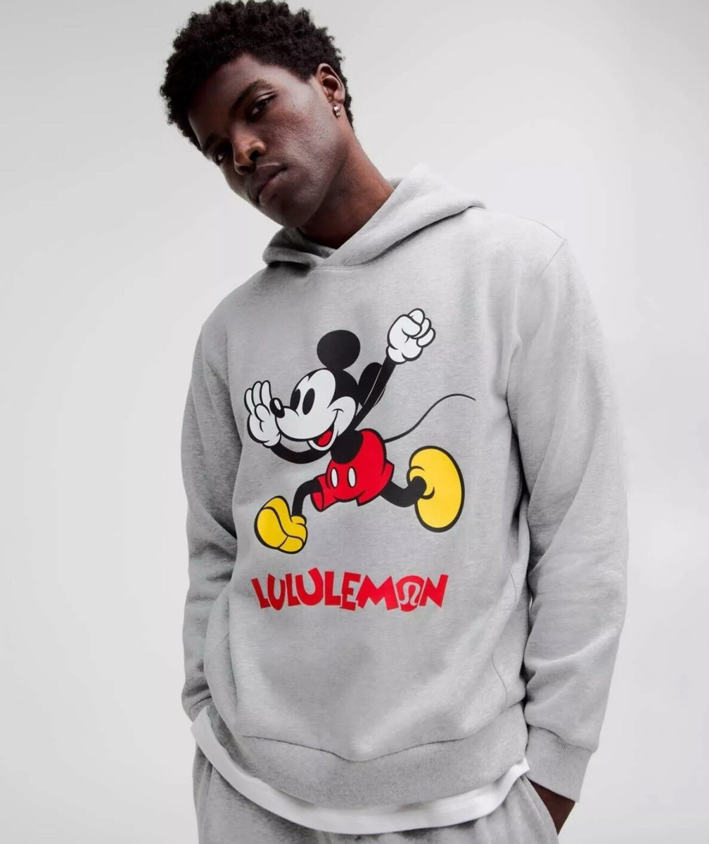 Disney x lululemon Steady State Pullover Hoodie Sz Medium NWT Mickey Mouse Gray | eBay US