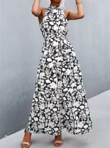 Halter Belted Ruffle Hem Floral Dress
   SKU: swdress23210317226      
          (9999+ Reviews)
... | SHEIN