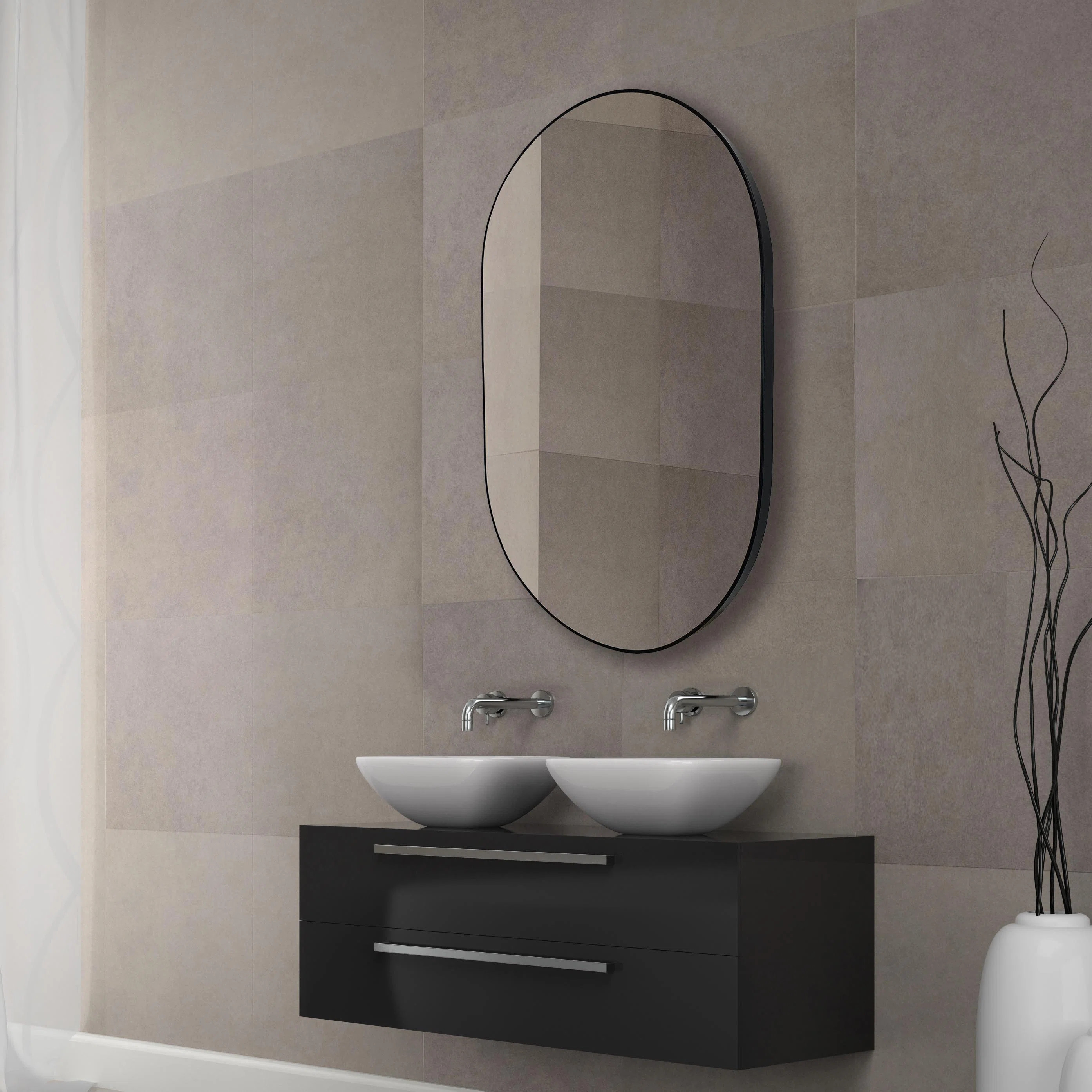 Mayenne Metal Oval Mirror | Wayfair North America