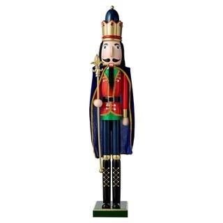 Glitzhome® 3ft. Wooden Christmas King Nutcracker | Michaels | Michaels Stores